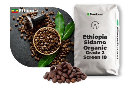 Ethiopia Sidamo Organic Grade 2 Screen 18 Washed