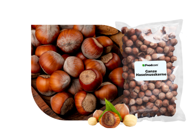 Ganze Haselnusskerne